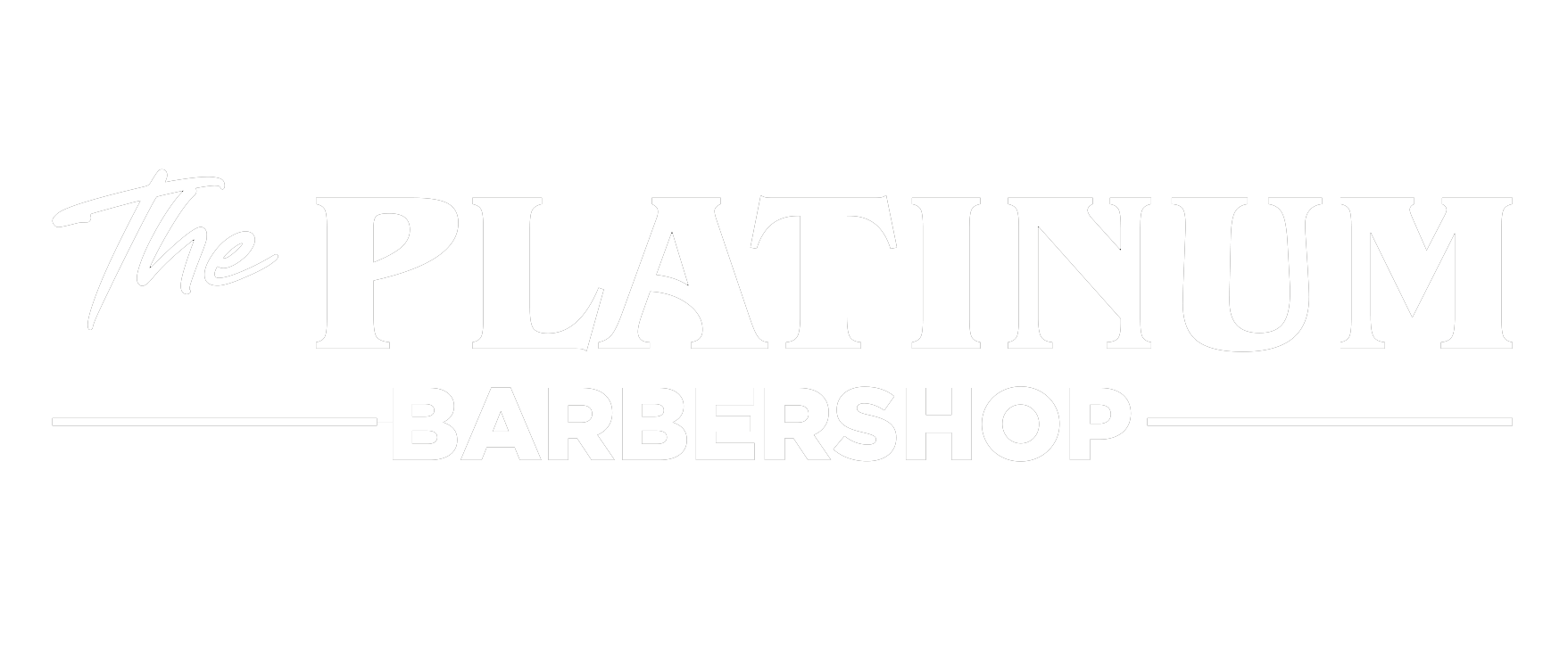 Logo The Platinum Barber barbershop Villeneuve-la-Garenne